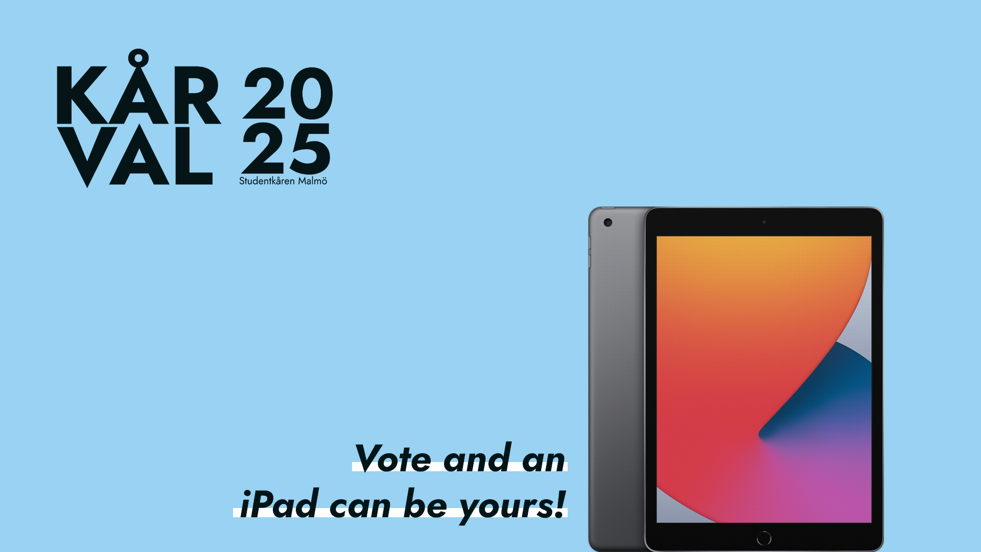 Vote in the Union Elections and win an iPad